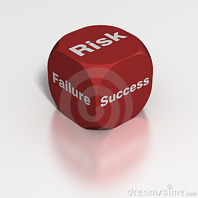 Dice  Risk Failure Or Success  Royalty Free Stock Photography   Image