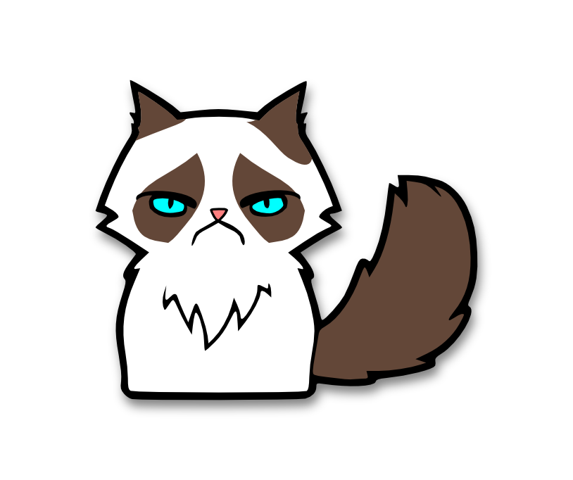 Grumpy Cat Clipart   Memes Trending Space   Clipart Best   Clipart
