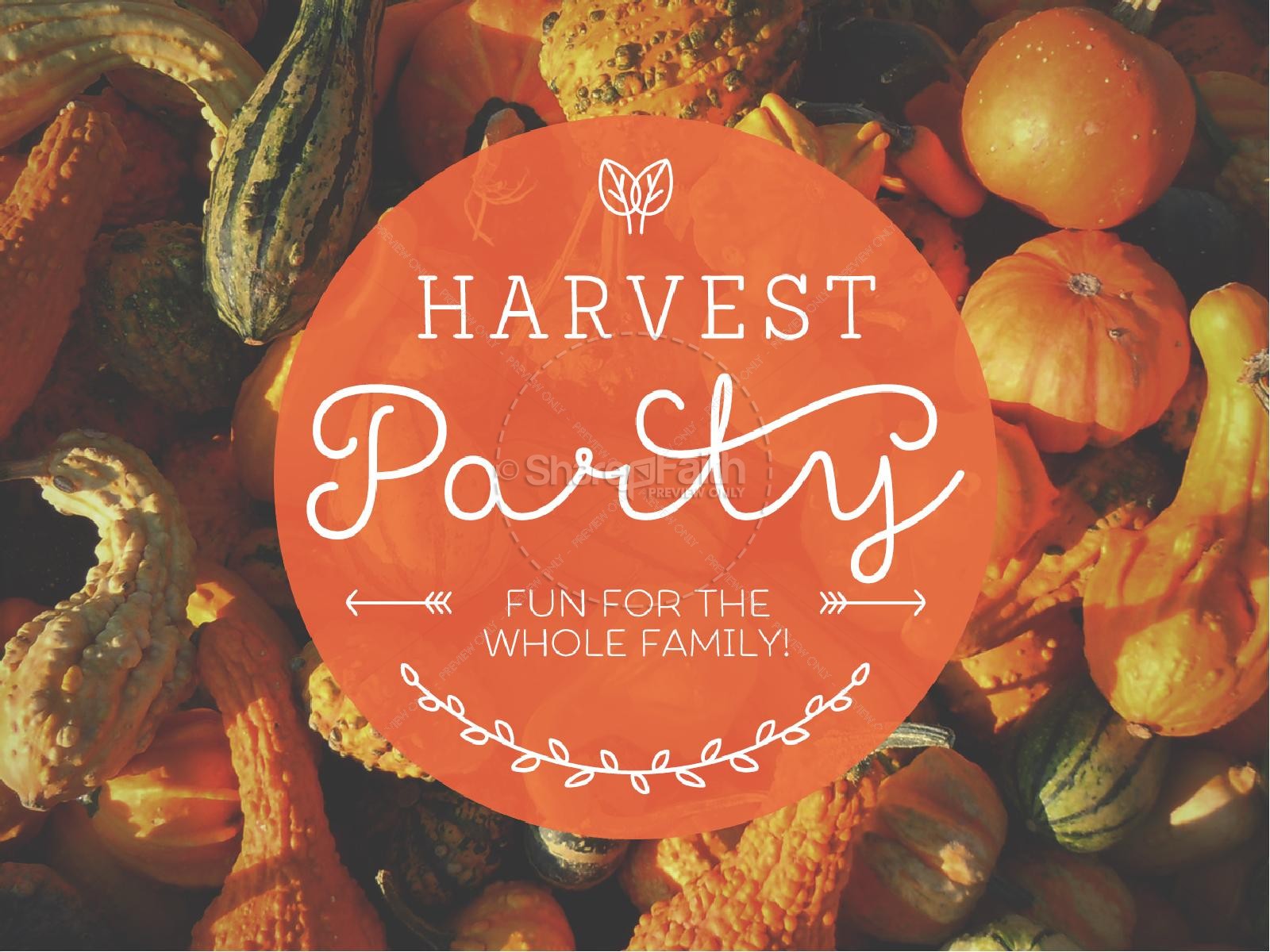 Harvest Party Christian Powerpoint   Fall Thanksgiving Powerpoints