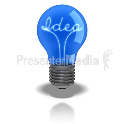 Idea Light Bulb Presentation Clipart
