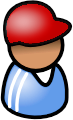 Man Red Hard Hat   Http   Www Wpclipart Com People Icons Male Icons