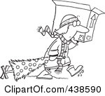 Moving Boxes Clipart Black And White Cartoon Black And White