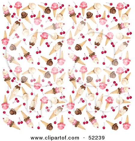 Royalty Free  Rf  Clipart Illustration Of A Border Of Ice Cream