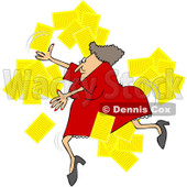 Royalty Free Vector Clip Art Illustration Of A Woman Tripping And