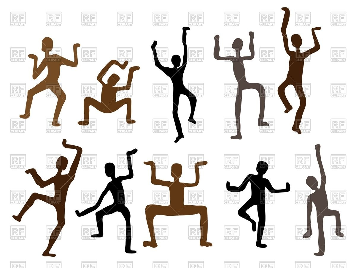 Silhouettes Of African Dancers As Rock Paintings 45682 Download
