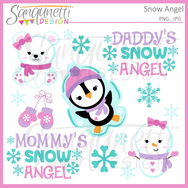 Snow Angel Clipart