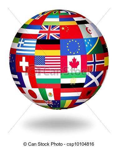 Stock Illustration   Global Flags Of The World   Stock Illustration