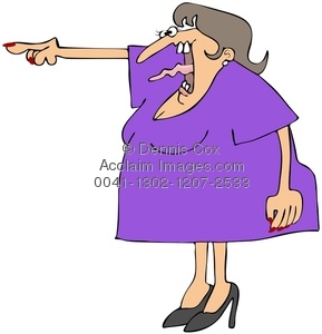 Woman Screaming Clipart