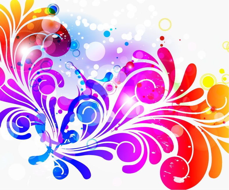 Abstract Design Colorful Background Vector Graphic   Free Vector
