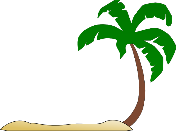 Beach Palm Tree Clip Art Clip Art   Art   Download Vector Clip Art