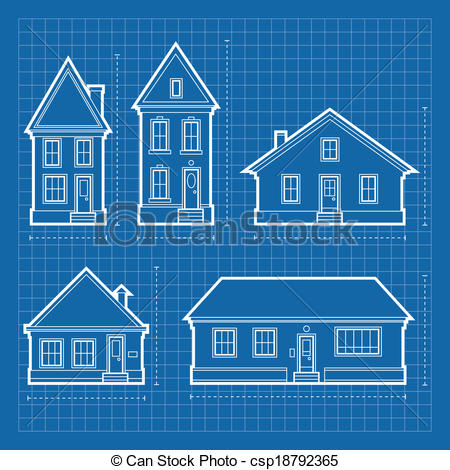 Blueprint Diagrams Of A Variety Of    Csp18792365   Search Clipart