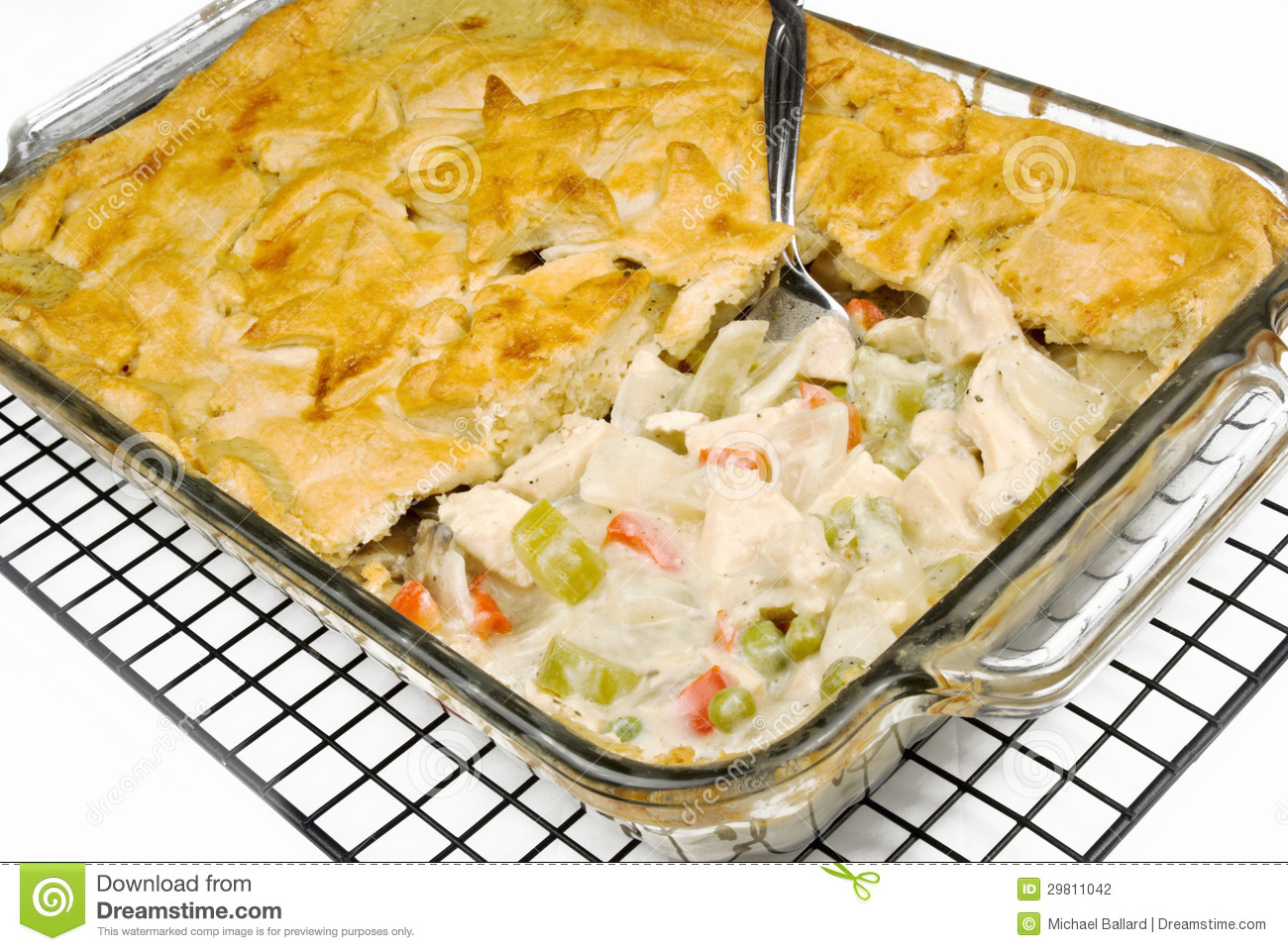 Chicken Pot Pie  Made With Celery Chicken Sweet Red Peppers