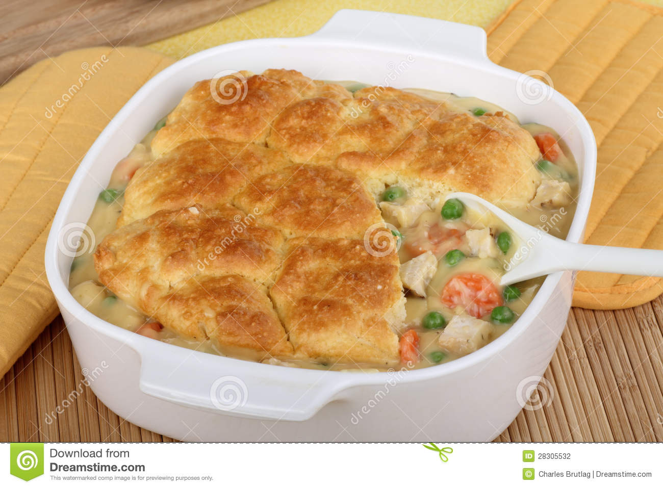 Chicken Pot Pie Stock Photography   Image  28305532