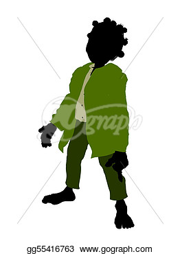 Clipart   Dwarf Silhouette Illustration  Stock Illustration Gg55416763