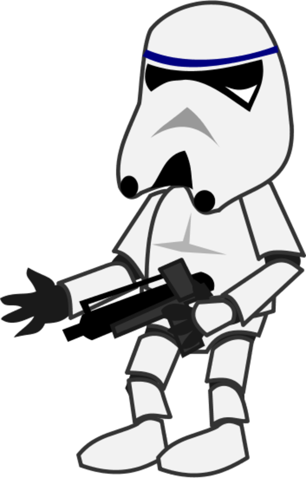 Comic Characters Stormtrooper Vector Clip Art