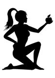 Food Silhouette Woman Stock Vectors Illustrations   Clipart
