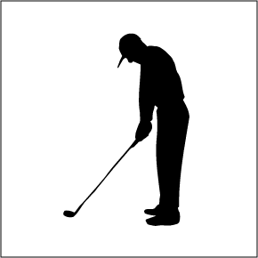 Golf Clipart Golf Design Golf Clip Art Golf Logos Human Outline    
