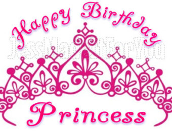 Happy Birthday Princess Iron On Tra Nsfer    