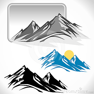 Mountain Peak Drawing Mountain Range Drawing