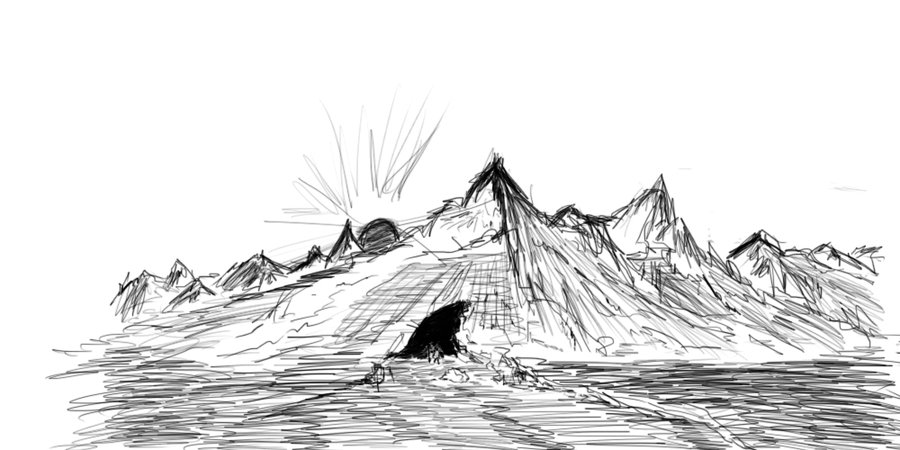 Mountain Sketch Dump Mountain Sketch By