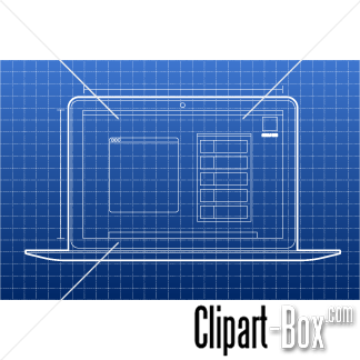 Related Laptop Blueprint Cliparts