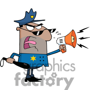 Royalty Free Cartoon Police Officer Clipart Image Picture Art    