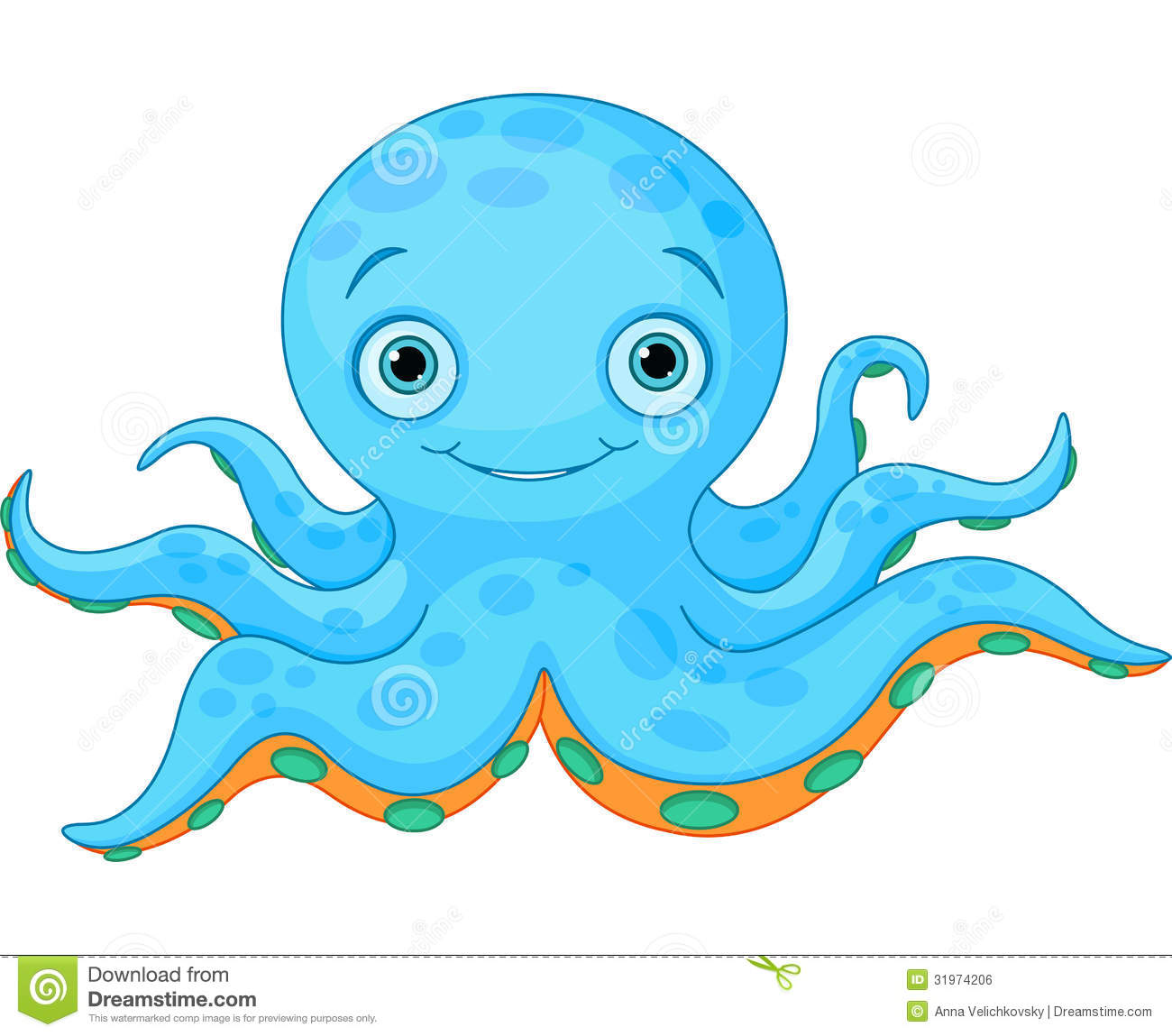 Royalty Free Stock Image  Cute Octopus