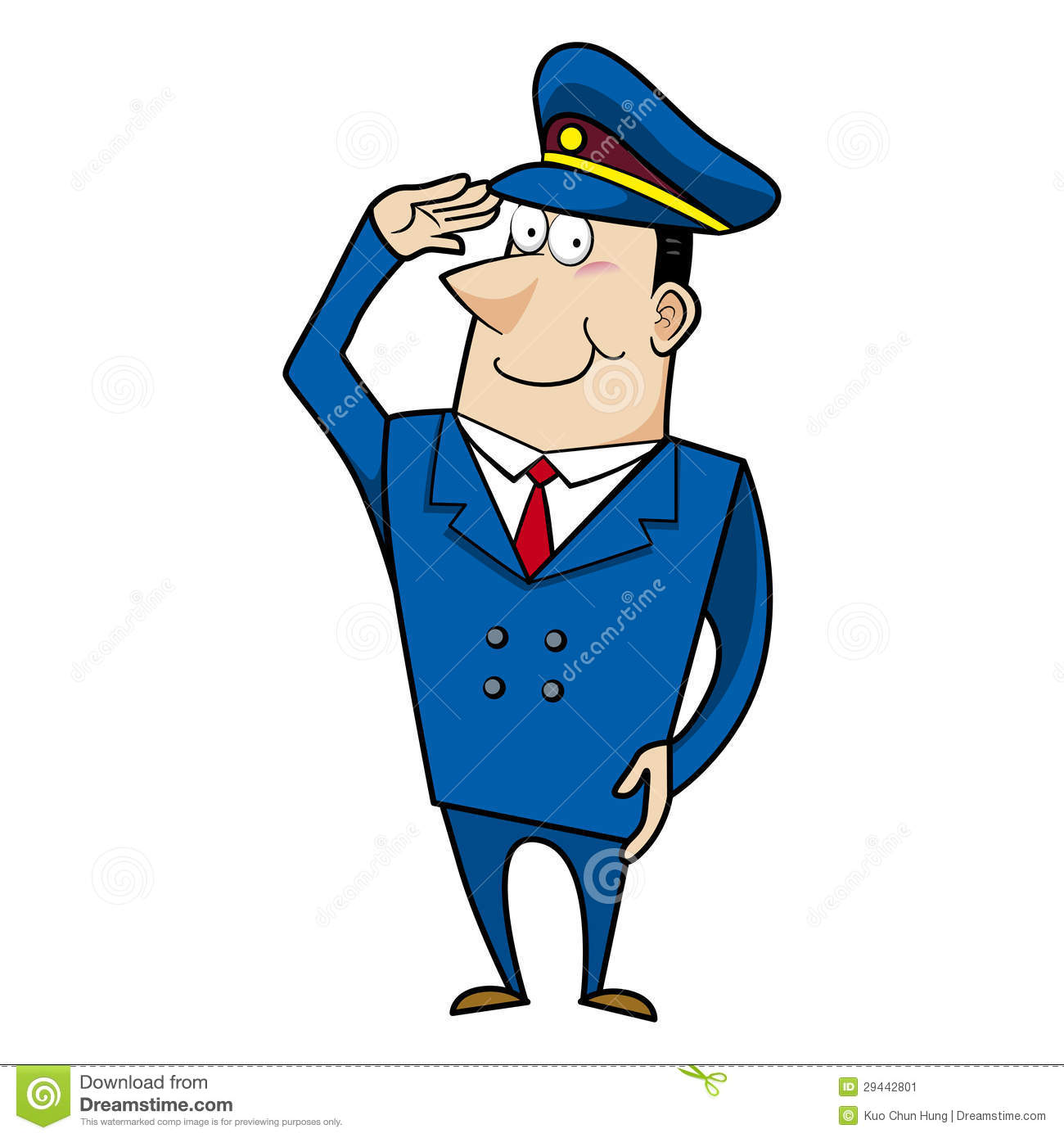 Stock Image  Male Cartoon Police Officer
