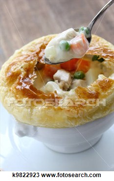 Stock Photo Of Chicken Pot Pie K9822923   Search Stock Images Poster