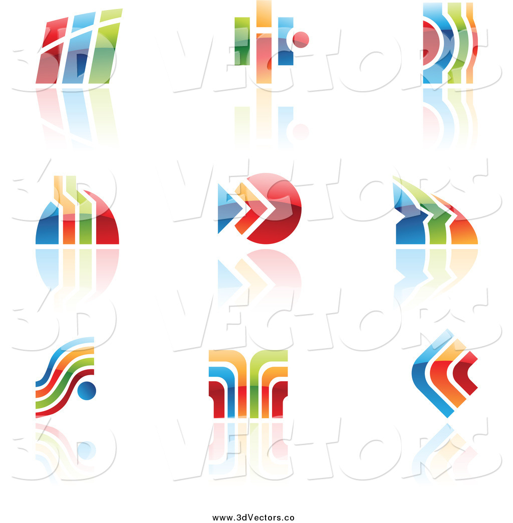 Vector Clipart Of Colorful Abstract Designs