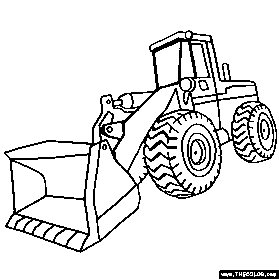 Black And White Backhoe Clipart Construction Equipment