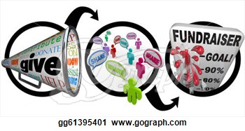 Clip Art   Fundraising Charity Steps Successful Campaign Contributions