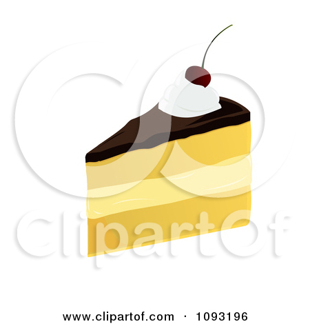 Clipart Chocolate Cream Pie   Royalty Free Vector Illustration By