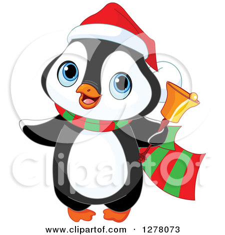 Clipart Cute Penguin Chick Sitting Royalty Free Vector Illustration