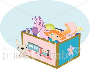     Clipart Fancy Toy Box Clipart Baby Tiger Clipart Baby Rattle Outline