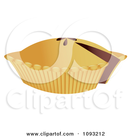 Clipart Slice Of Pumpkin Pie 1   Royalty Free Vector Illustration