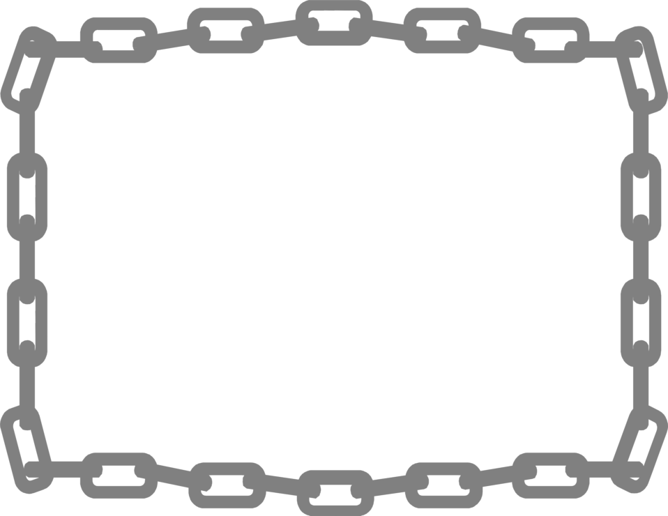 Free Stock Photo  Illustration Of A Blank Frame Border Of Chains