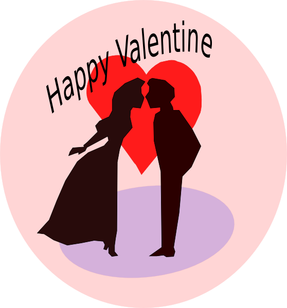 Happy Valentine Clip Art At Clker Com   Vector Clip Art Online
