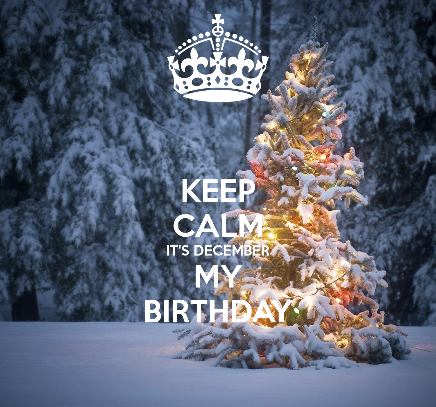 Keep Calm It S December My Birthday   Keep Calm And Carry On Image    