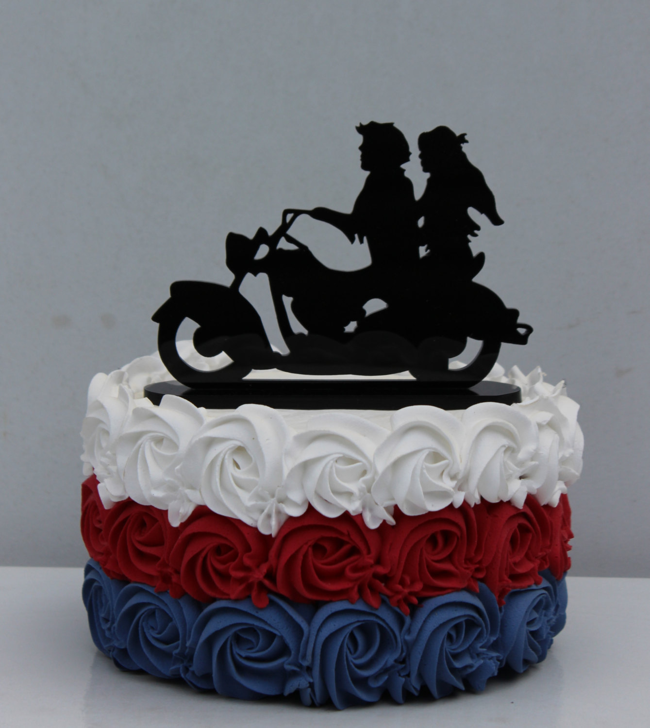 Motorcycle Biker Wedding Cake Topper Motorcyclist By Carolinacarla