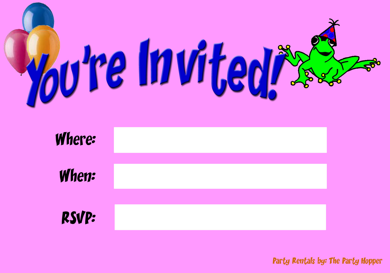 Party Invitations   Blank Party Invitations Pics