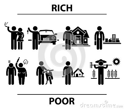 Rich And Poor People In Term Of Spouse Transportation Property And