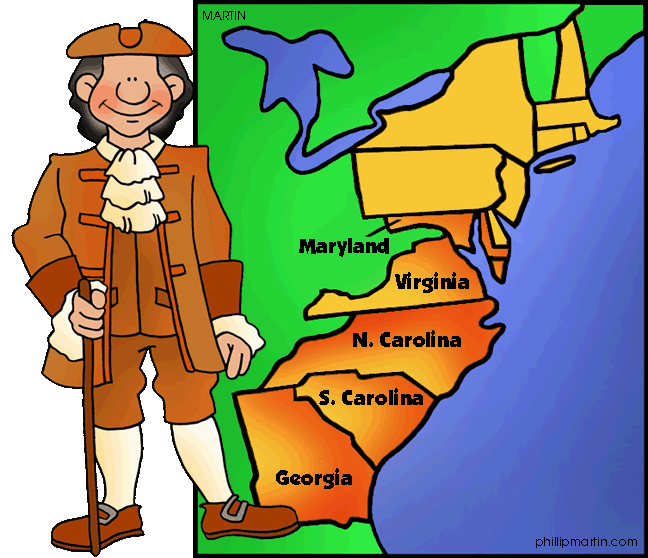 Southern Colonies   The 13 Colonies For Kids