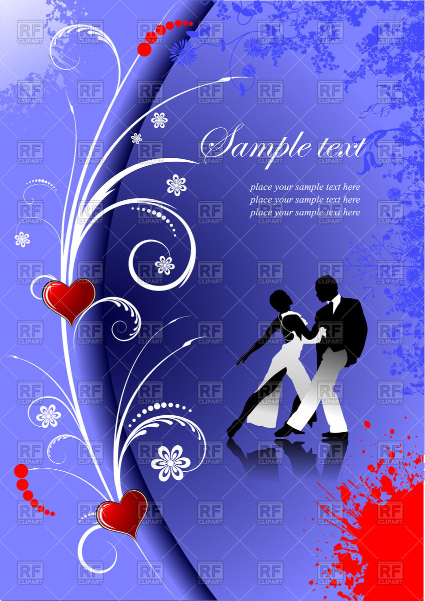 Valentine S Day Card With Dancing Tango Couple 57672 Download    
