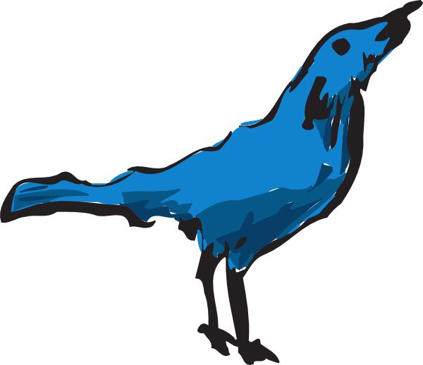 Blue Bird Art Clip Art  Png And Svg 