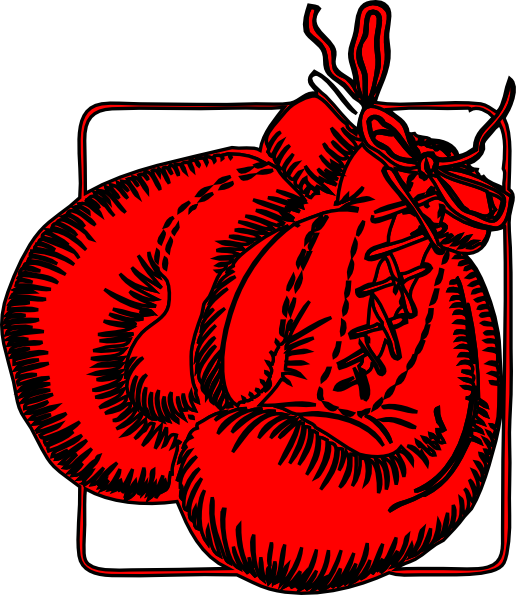 Boxing Gloves Clip Art At Clker Com   Vector Clip Art Online Royalty    