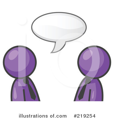 Conversation Clipart  219254 By Leo Blanchette   Royalty Free  Rf    
