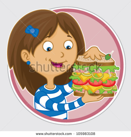 Go Back   Gallery For   Girl Eating Sandwich Clipart