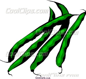 Green Beans Vector Clip Art