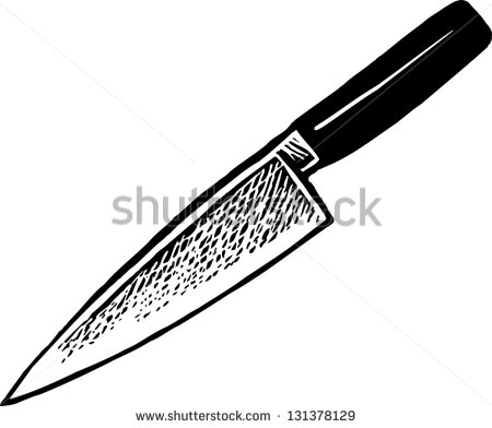Knife Clipart Black And White Black And White Vector
